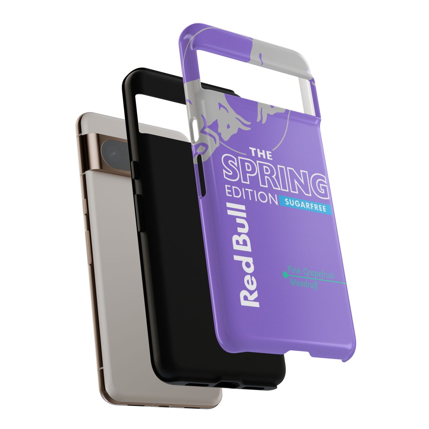 RedBull Purple Phone Case - Pink Grapefruit for Google Pixel and Samsung Cover