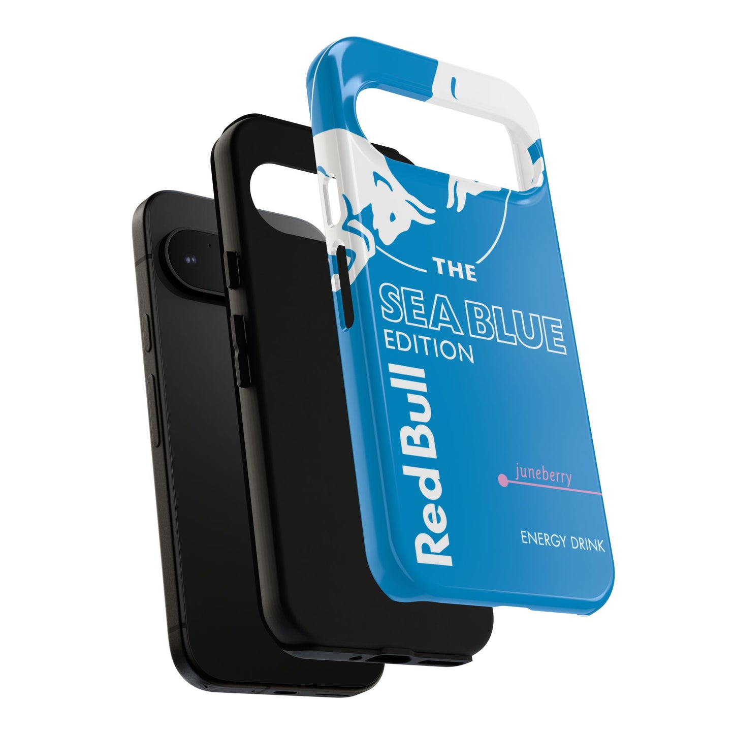 Red Bull Sea Blue Juneberry Edition Samsung Phone Cover & Google Pixel Phone Case