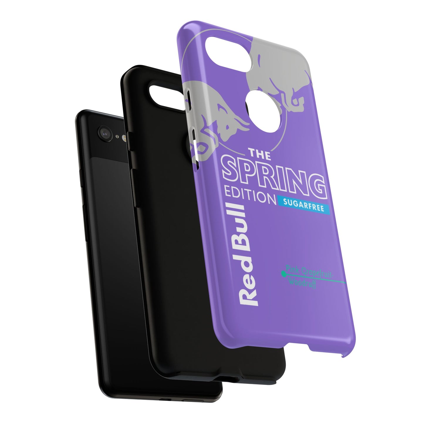 RedBull Purple Phone Case - Pink Grapefruit for Google Pixel and Samsung Cover