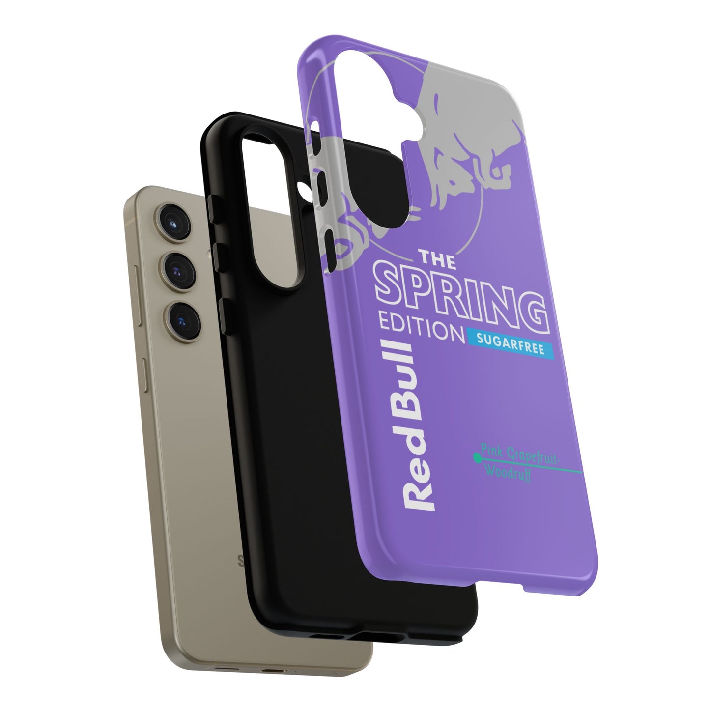 RedBull Purple Phone Case - Pink Grapefruit for Google Pixel and Samsung Cover