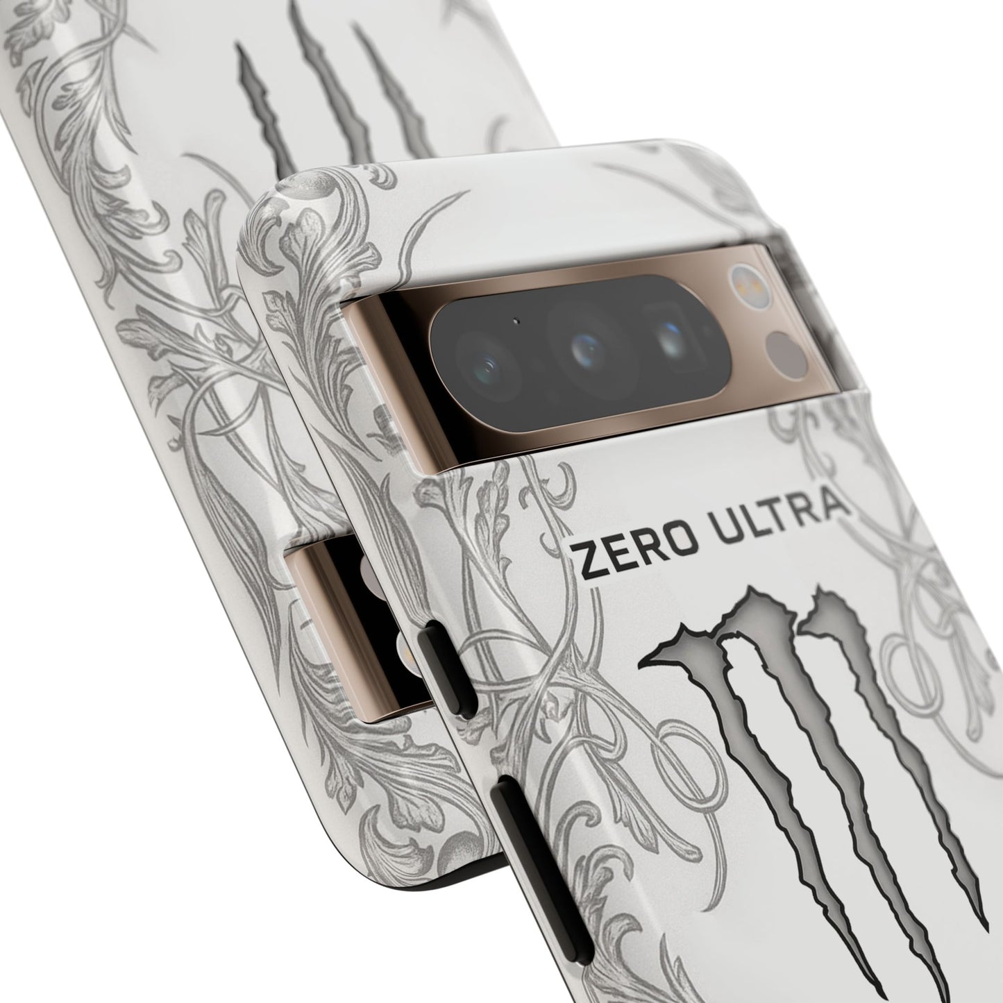 Monster White Ultra Energy Phone Case – For Samsung Galaxy & Google Pixel