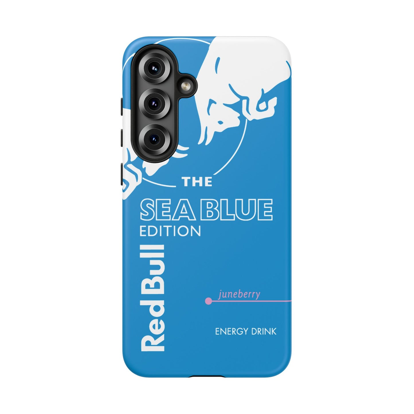 Red Bull Sea Blue Juneberry Edition Samsung Phone Cover & Google Pixel Phone Case