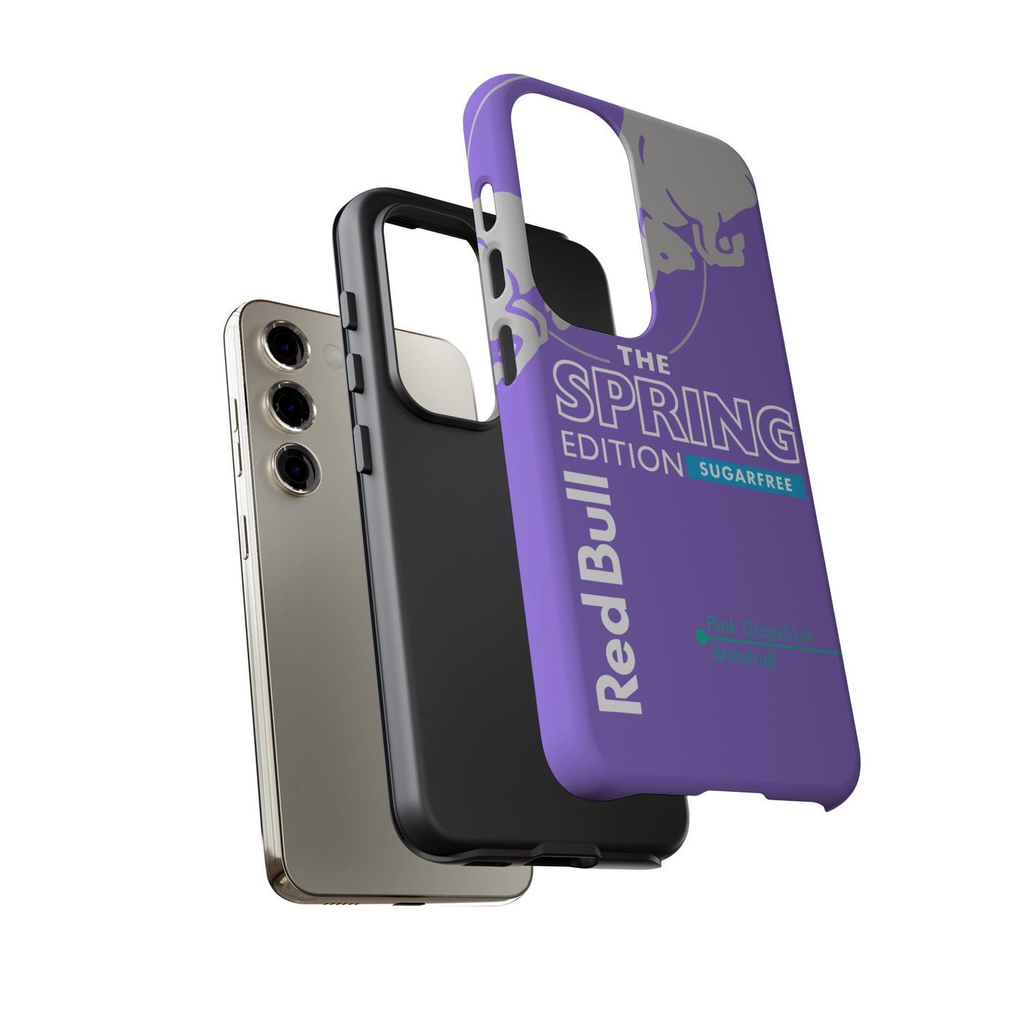 RedBull Purple Phone Case - Pink Grapefruit for Google Pixel and Samsung Cover