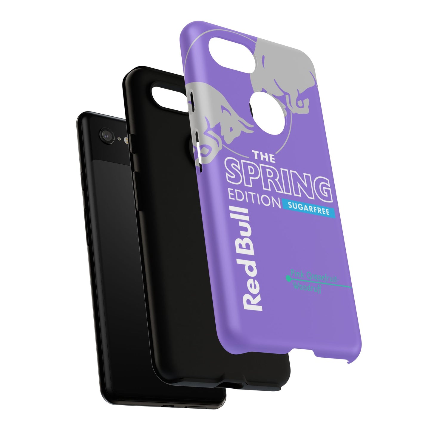 RedBull Purple Phone Case - Pink Grapefruit for Google Pixel and Samsung Cover
