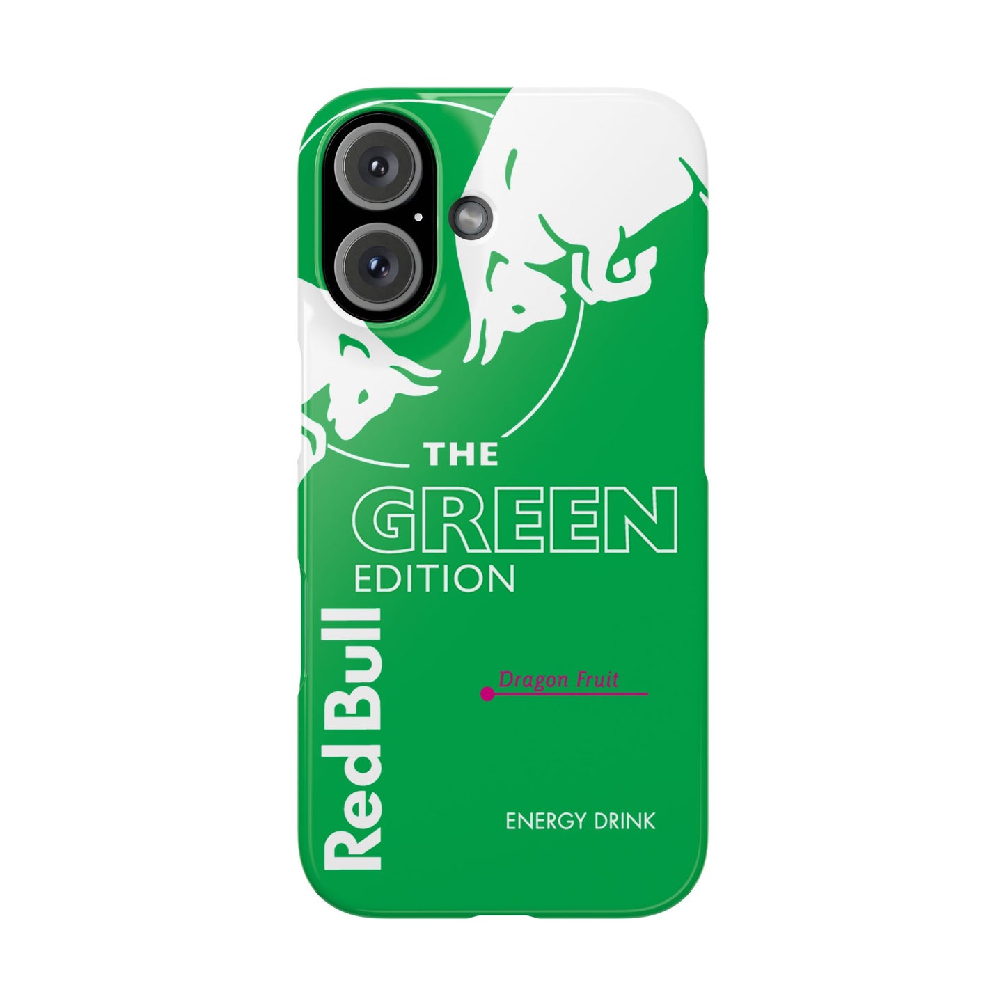 Red Bull Energy Drink iPhone Case Green Dragon Fruit Edition