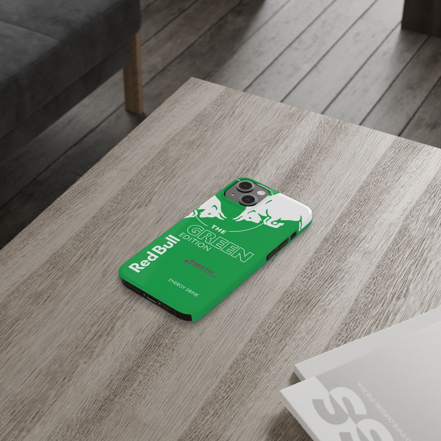 Red Bull Energy Drink iPhone Case Green Dragon Fruit Edition
