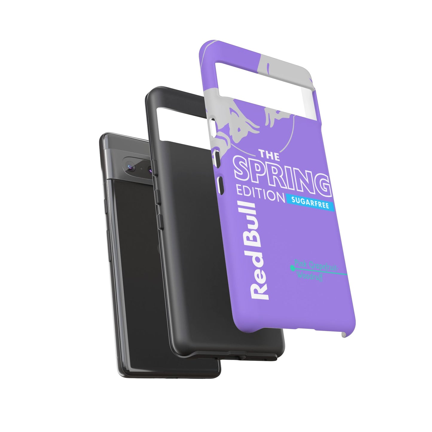 RedBull Purple Phone Case - Pink Grapefruit for Google Pixel and Samsung Cover