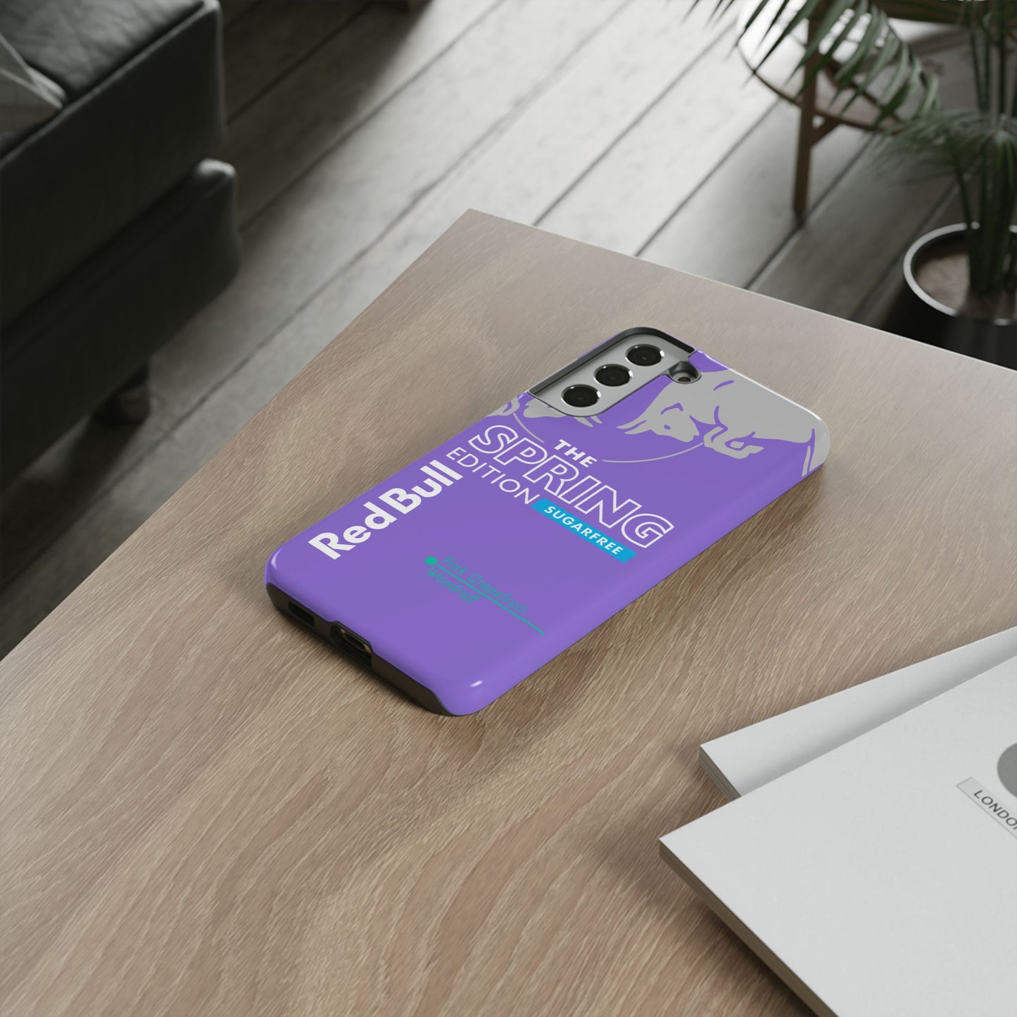 RedBull Purple Phone Case - Pink Grapefruit for Google Pixel and Samsung Cover