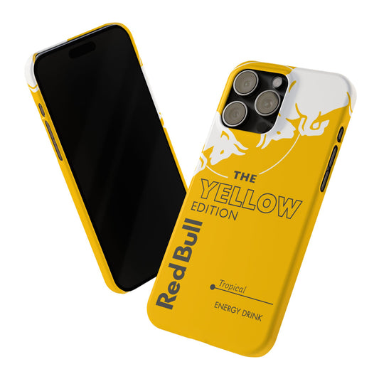 Red Bull Energy Drink iPhone Case - Yellow Tropical Edition