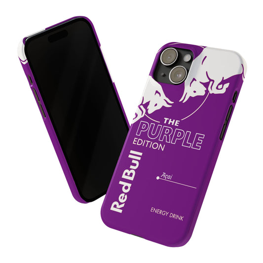 Redbull Energy Drink iPhone Case - Purple Açai Edition