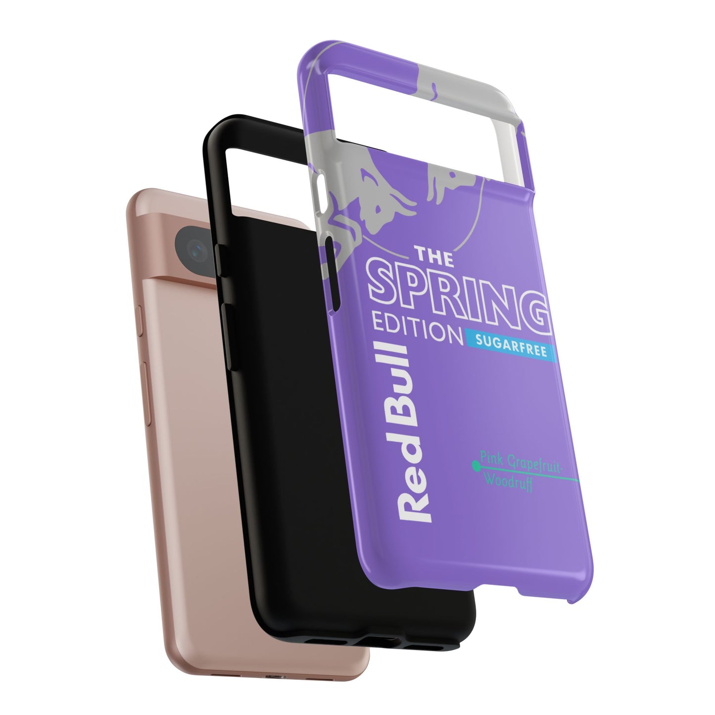RedBull Purple Phone Case - Pink Grapefruit for Google Pixel and Samsung Cover